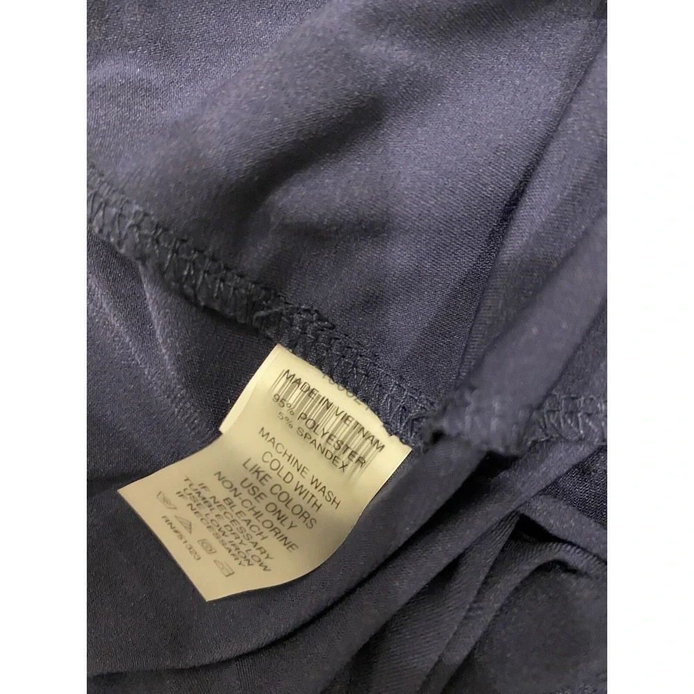Chaus Womens Performance Stretch Wide Leg Belted Pants XL‎ Navy Blue New NWT $59
